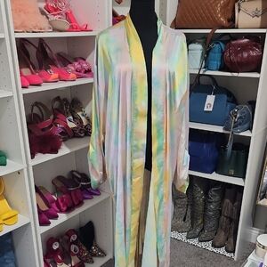 Women's Iridescent Satin Robe